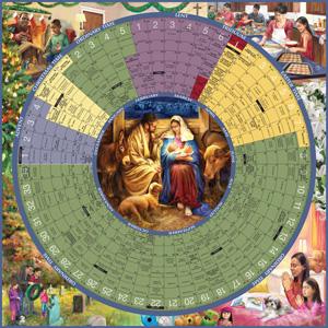 liturgical calendar year catholic poster grace obligation laminated sunday advent season deferred holyday easter every paper christian seasons tuning humour
